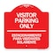 Signmission Bilingual Reserved Parking Visitor Parking Only Estacionamiento Para Visitantes, A-DES-RW-1818-24301 A-DES-RW-1818-24301 - alternate 1